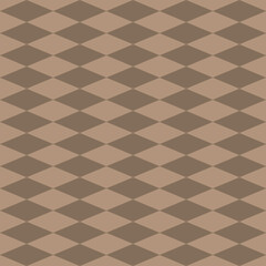 Wall Mural - seamless brown vintage medieval diamonds op art diagonal textile pattern vector