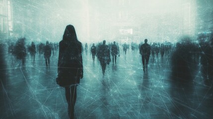 Digital Network of People, Abstract technology