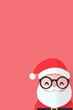 © CHA - Santa with cute glasses holding 'Christmas Deals'