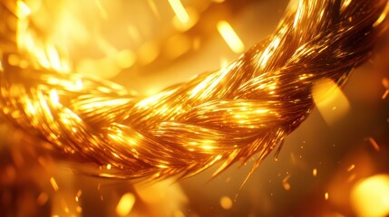 Aufkleber - Illuminate your space with golden rope decoration ideas