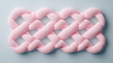 Aufkleber - Creative foam design showcases pink interwoven patterns