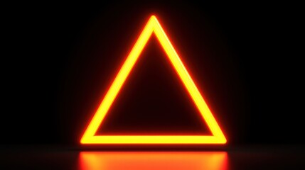 Poster - Illuminate your space with a striking neon triangle design