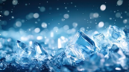 Aufkleber - Explore the beauty of shimmering ice crystals in nature's splendor