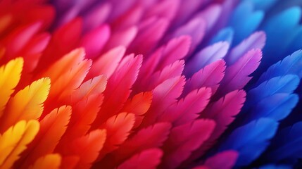 Aufkleber - Vibrant feathers create stunning visuals in nature