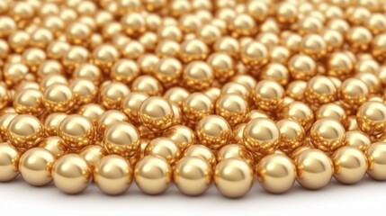 Aufkleber - Discover the beauty of golden spheres in artistic designs