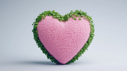 Aufkleber - Create a lush heart-shaped garden decoration with greenery