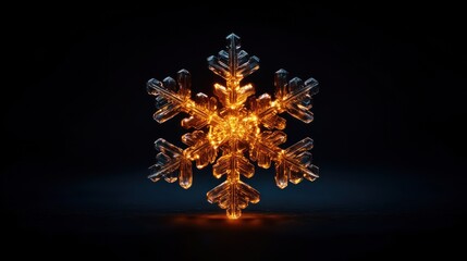 Aufkleber - Illuminate your winter with a stunning crystal snowflake design