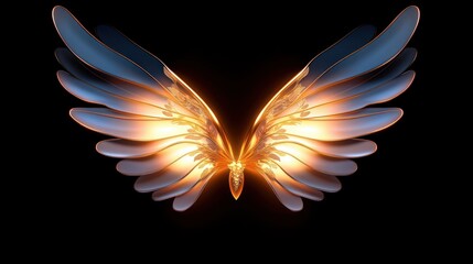 Aufkleber - Illuminate your space with stunning winged artistry