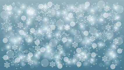 Wall Mural - snowflake background winter season vector