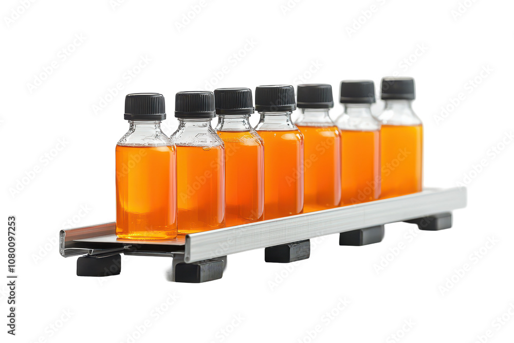 Bottled juice display laboratory product photography studio close-up ...