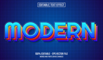 Wall Mural - modern editable text effect