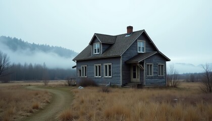 Canvas Print -  A serene rural retreat waiting for its story to unfold