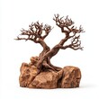 © JK_kyoto - Artistic representation of a unique, twisted tree sculpture.