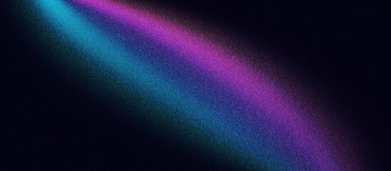 Wall Mural -  Grainy background, blue red abstract glowing color shape dark noisy banner, poster header backdrop design