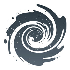 a dark gray stream resembling a mystical vortex or a cosmic storm. shadow spiral