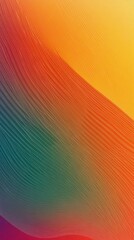 Wall Mural - this striking design features a vibrant gradient from bright orange to deep green, complemented by a