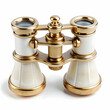 © athar - Elegant vintage small theater binocular decorated with ivory imitation