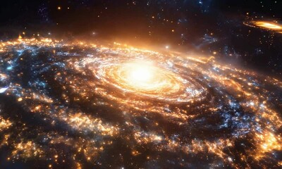 Wall Mural - galaxy with spiraling arms