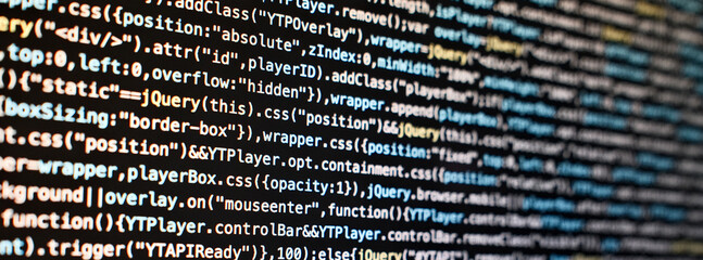 css code abstract technology background.