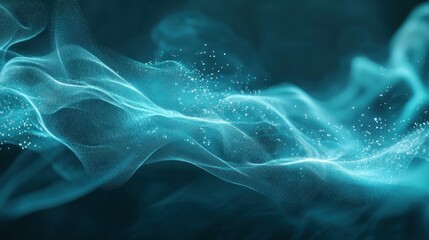 Abstract Turquoise Wave