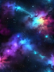 galaxy space planet illustration art