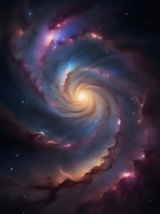 galaxy space planet illustration art