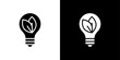 © student - Eco light bulb icon linear logo isolated
