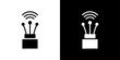 © student - Fiber optic cable icon linear logo isolated