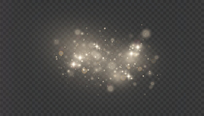 Wall Mural - christmas bokeh and glitter effect. shimmering light reflections of star cloud with dust and glare o
