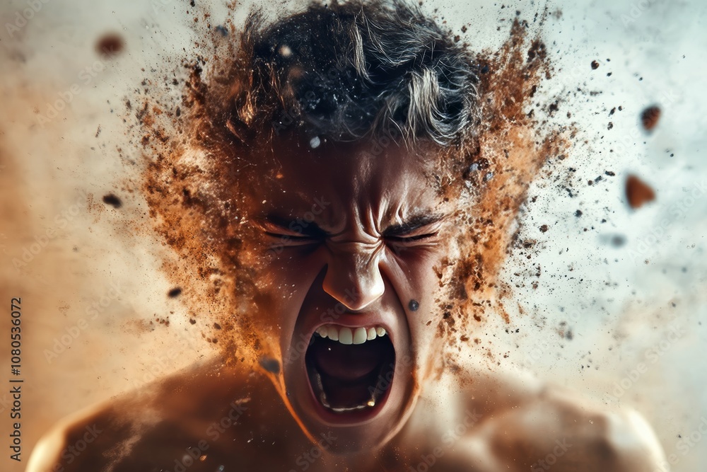 Abstract infographic depicting common triggers of anger and everyday ...