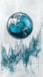 © Barosanu - A globe with a blue tint surrounded by fluctuating line graphs, capturing the essence of global financial movements and analytical design in a futuristic style.