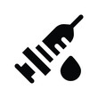 © Yaprativa - syringe icon. vector glyph icon for your website, mobile, presentation, and logo design.