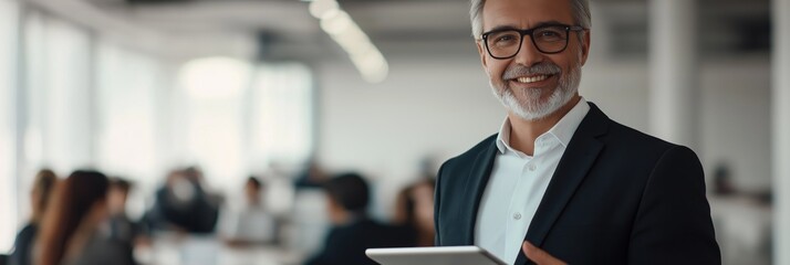 Poster - This environment targets senior executives, focusing on team collaboration, productivity, effective communication, and innovative strategies to thrive in todays complex corporate landscape