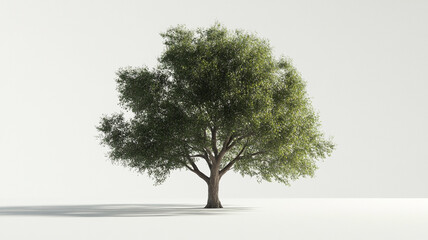 Wall Mural - a large tree on white background.