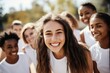 © NikoG - Portrait of a young female basketball team smiling