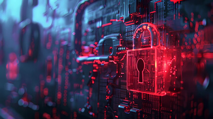 binary code abstract Generated AI 