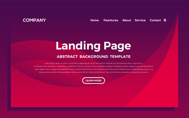 Wall Mural - landing page template background design