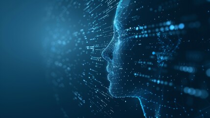 Futuristic Profile Concept for Tech and Innovation Generative AI
