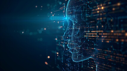 Futuristic Profile Concept for Tech and Innovation Generative AI