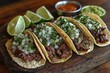 © Nakorn - Indulge in authentic mexican street tacos with flavorful carne asada and fresh cilantro toppings