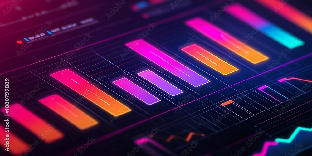 2025 vision board and inspiration concept. A vibrant digital ...