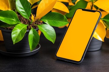 Poster - A minimalist icon of a smartphone with simple line art, capturing a clean and modern look