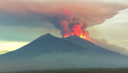 Spectacle of Mexican Volcano Eruption, Marvels of Geology.