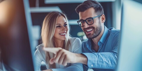 Poster - Collaboration enhances creativity and innovation in the office, fostering idea exchange and communication, which boosts productivity through teamwork and a dynamic workplace culture