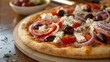 © Vera - Greek Pizza with Onions, Olives, and Red Peppers