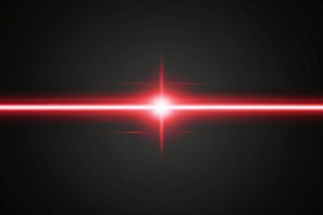 Wall Mural - red light glow effect on dark background abstract horizontal gradient with lens flare design