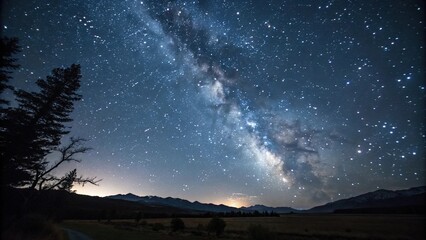 Wall Mural - *moonless sky with countless stars and a sense of depth, stellar, expansive, constellation, astronom
