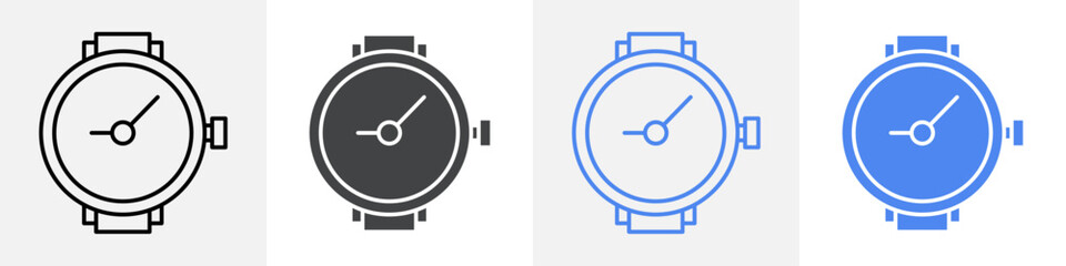 Poster - wrist watch icon Group symbol or sign vector