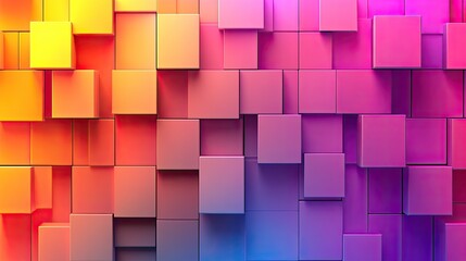 Minimalist 3D cubes aligned in a gradient pattern, softly lit to create a modern, abstract background with a touch of elegance.