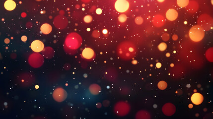 red bokeh background